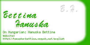 bettina hanuska business card